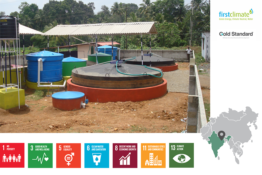 India-project_with-firstclimate-and-gs-logo Generare energia pulita dai rifiuti alimentari organici in India