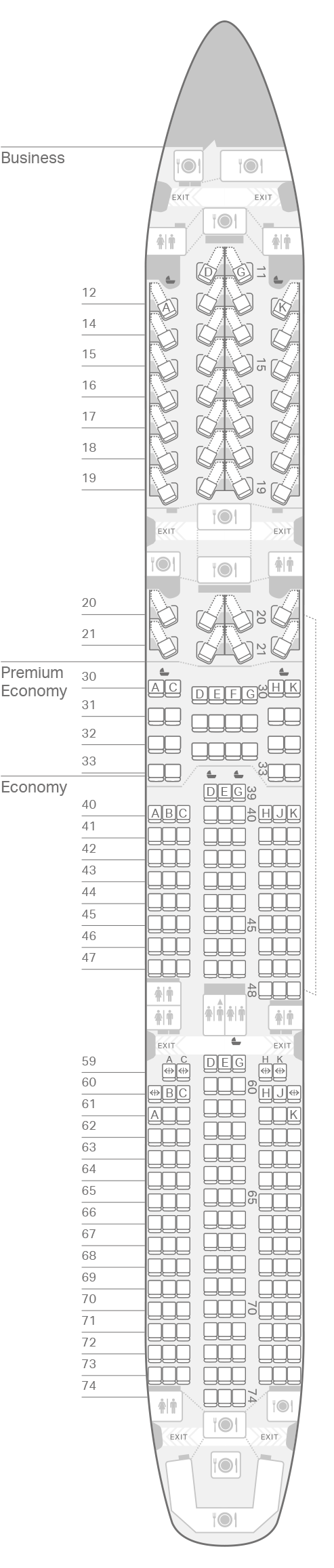 Airbus A350 900 Seating Chart