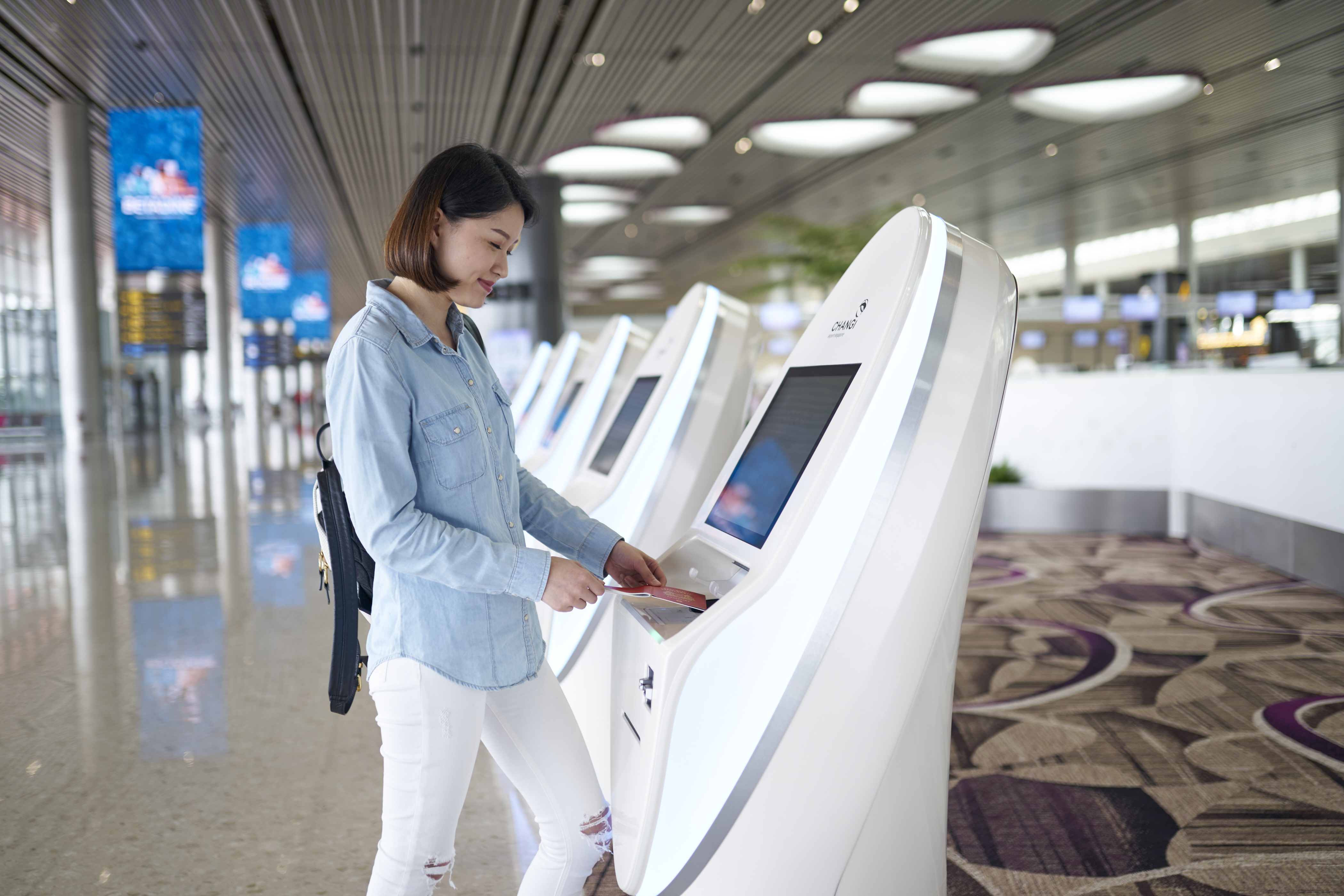 Hong Kong International Airport HKIA Cathay Pacific Check In Desks Stock  Photo, Picture and Royalty Free Image. Image 23105178.