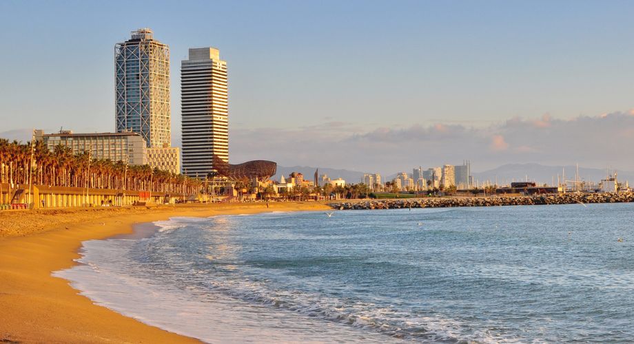 A Barcelona beach 