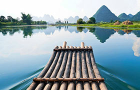 Bamboo rafting