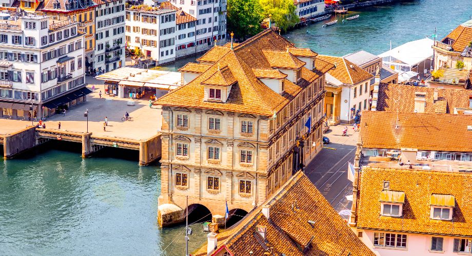Zurich Town Hall on the Limmatquai