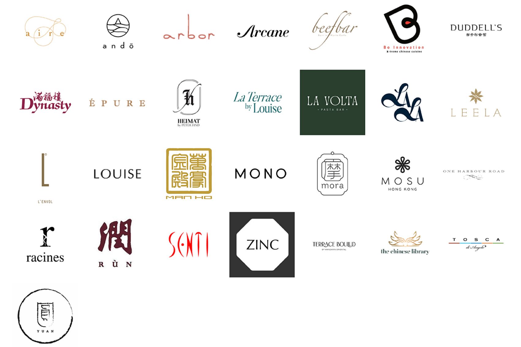 Cathay partner restaurants