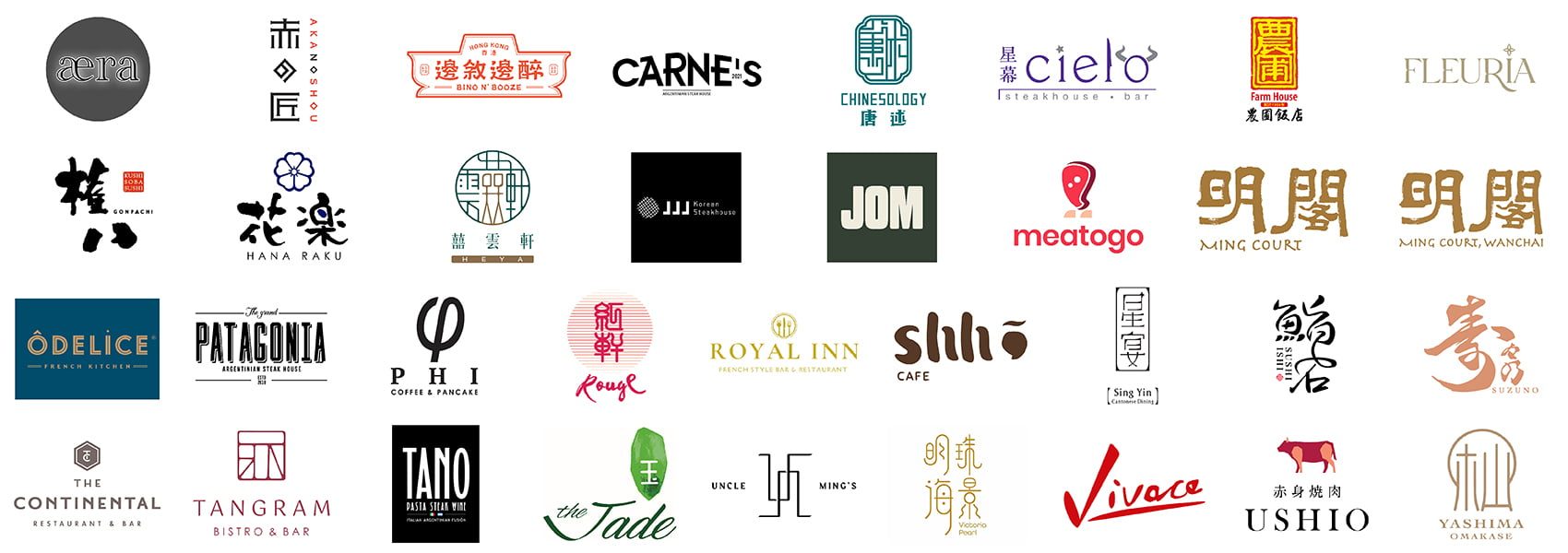 All participating partner restaurants
