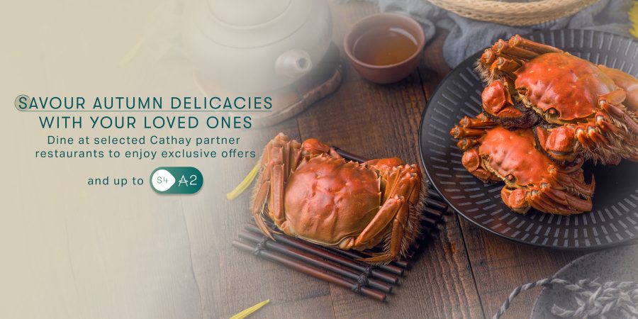 Dine at selected Cathay partner restaurants to enjoy exclusive offers and up to HKD4 = 2 miles