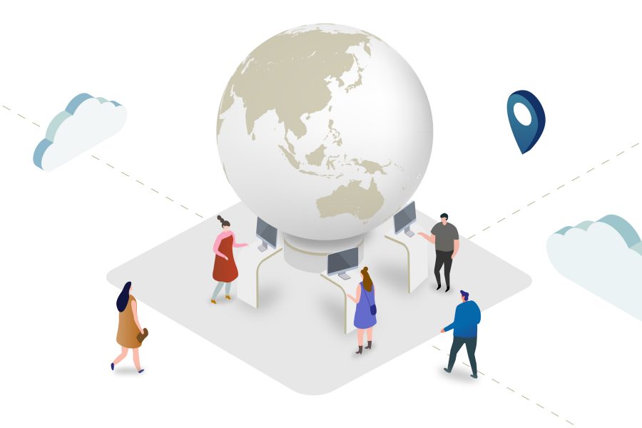 Join our interactive game in front of the globe for a chance to win flight tickets.