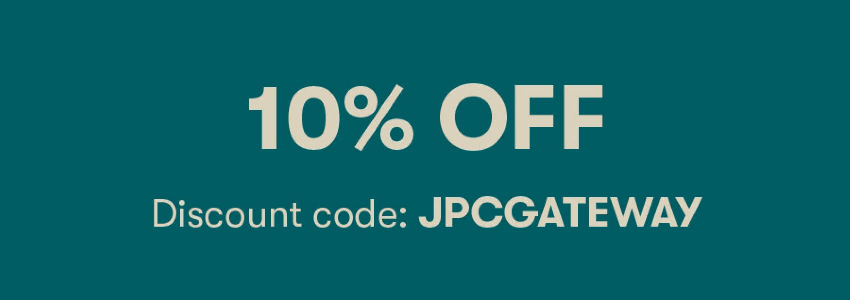 10% off discount code