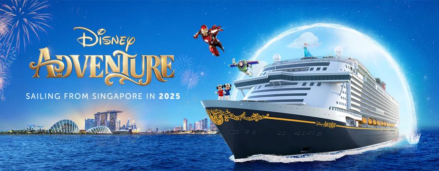 Set sail on the Disney Cruise Adventure from Singapore in 2025.