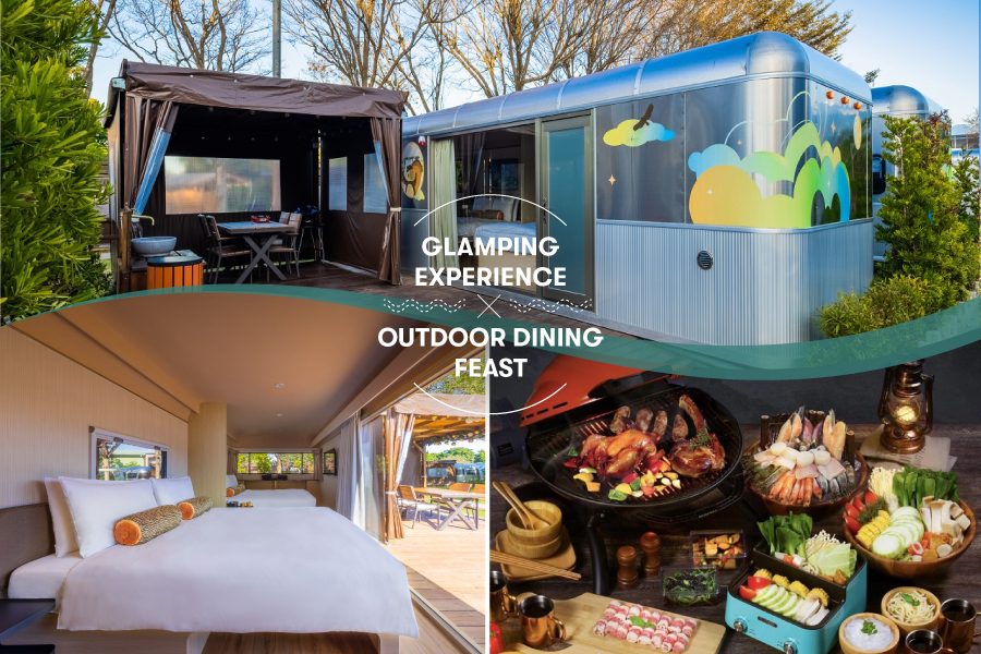 Taoyuan: Bon Chill Glamping 1-night- 4-meal experience