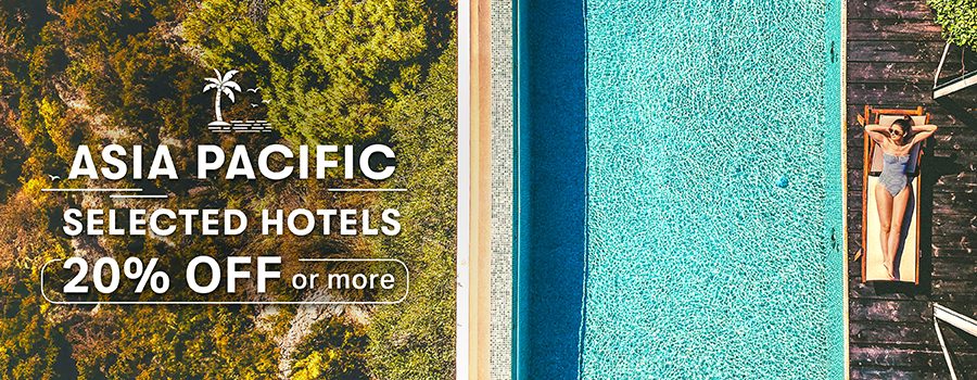 20% off or more on selected Asia-Pacific hotels