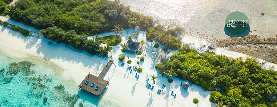 Aerial view of Hideaway Beach Resort