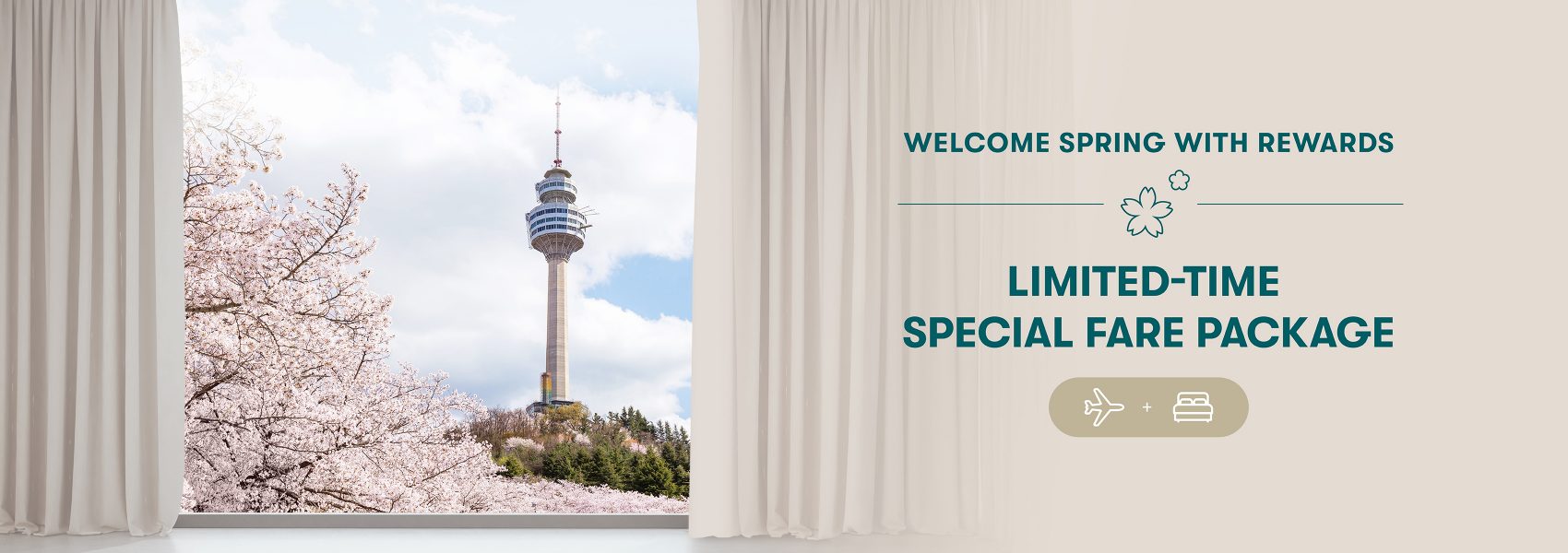 Spring special fare package offer