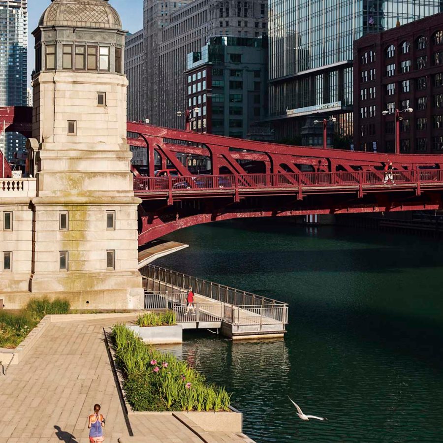 Chicago riverwalk