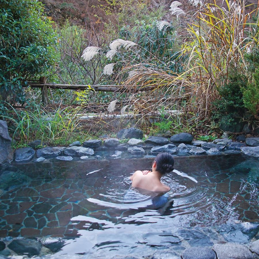 The 600-year-old hot spring at Dukgu in South Korea