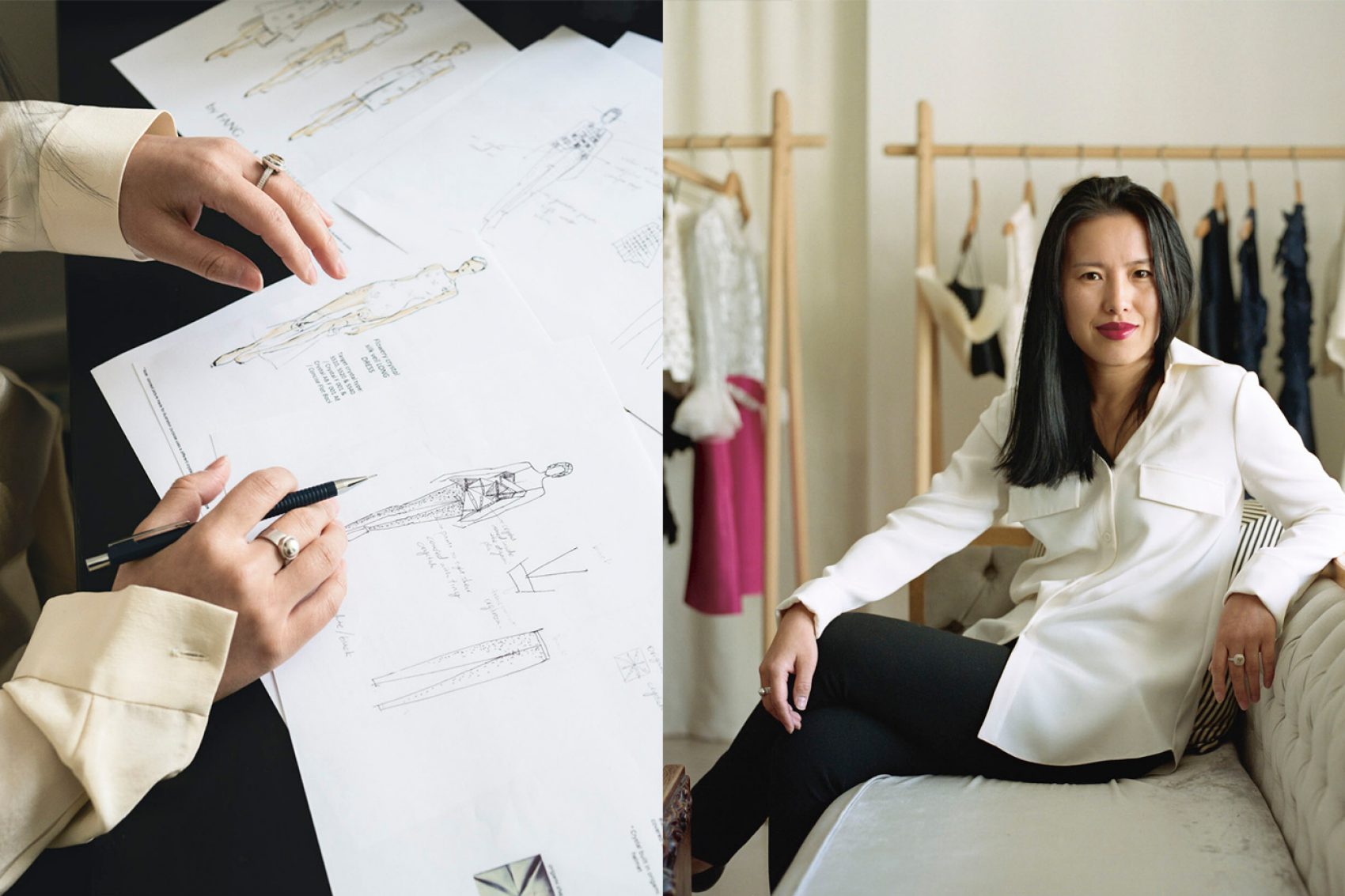Fang Yang, China fashion designer. Credit: Tim Franco