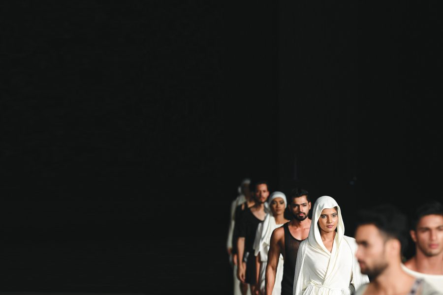 Models display creations by fashion designer Lars Andersson at the annual HSBC Resort fashion week in Galle on October 2, 2015. Designers from Sri Lanka, India, Pakistan and Bangladesh were among the dozens of fashion designers who displayed their work at the 3-day event that began on October 1.  Credit: Ishara S.KODIKARA/AFP/Getty Images