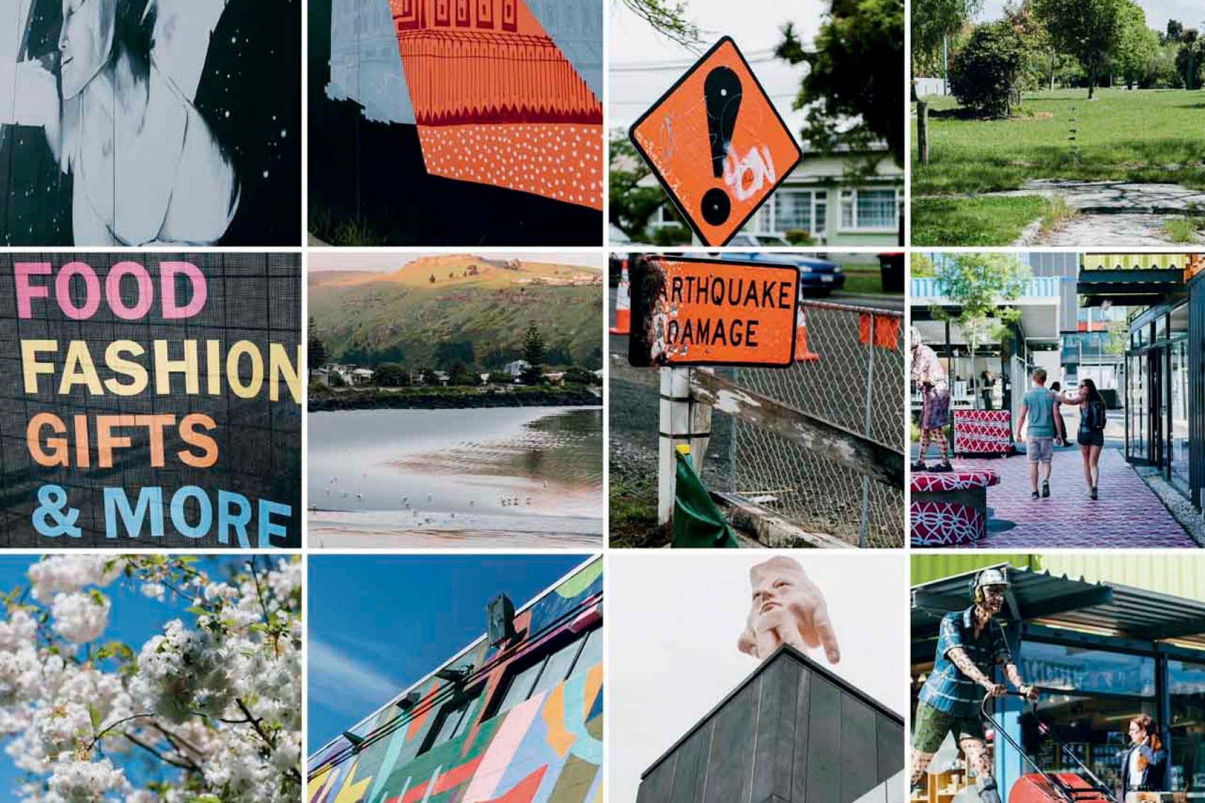 Christchurch scenes and murals 