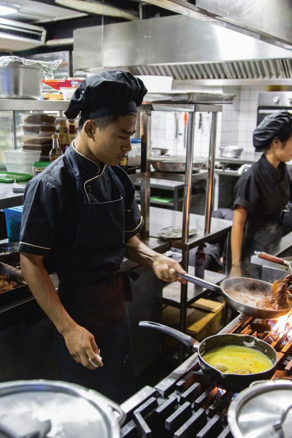 Chef in kitchen
