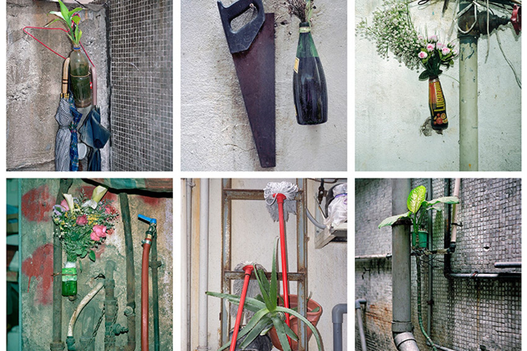 A collection of images from the series, Informal Solutions, by Michael Wolf