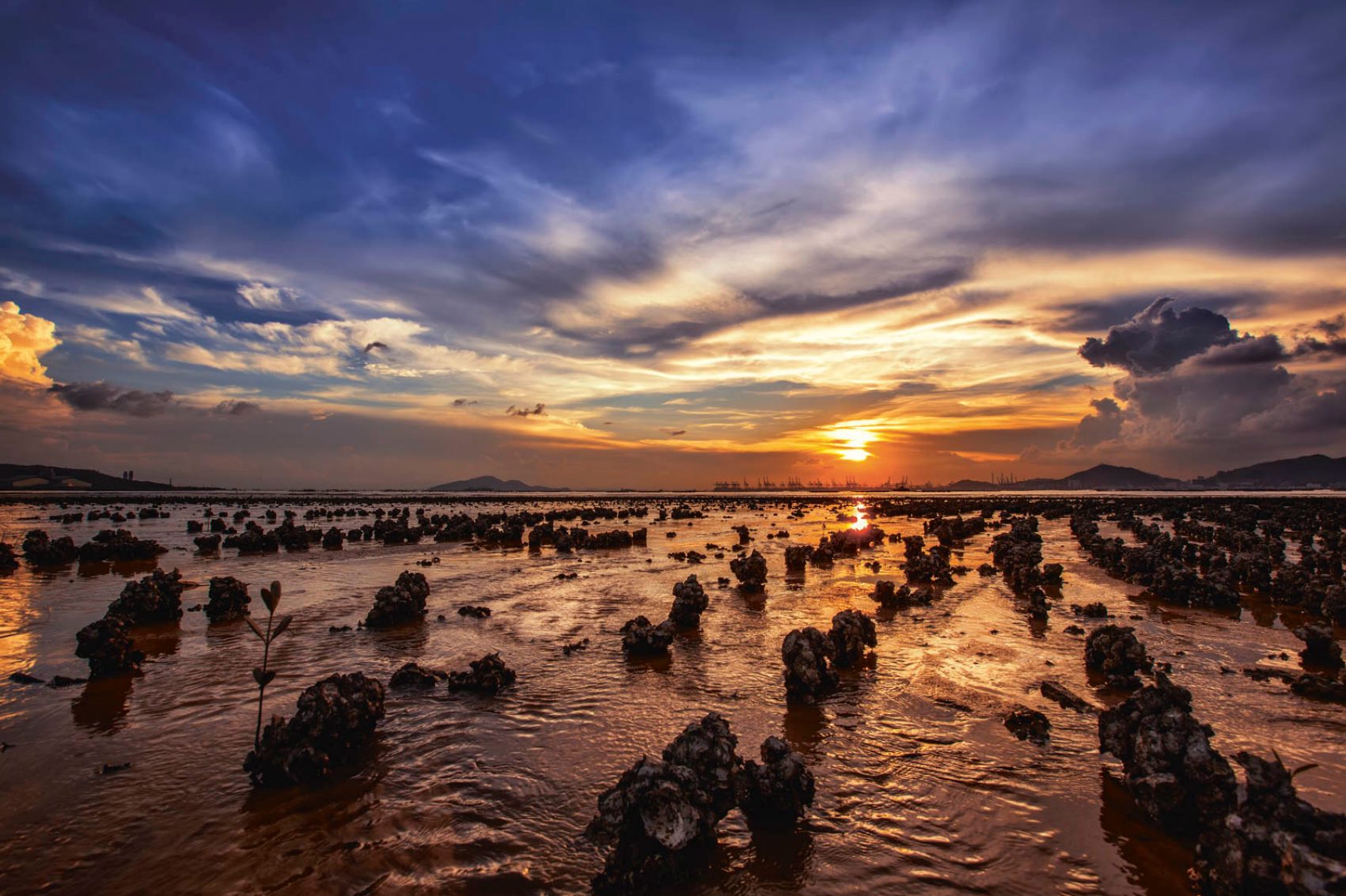 Sun set over Ha Pak Nai