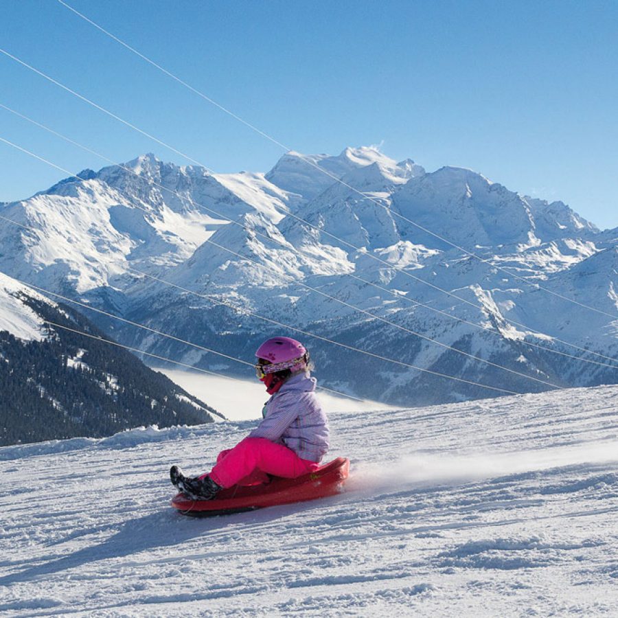 Western Switzerland’s longest toboggan run, Savoleyres