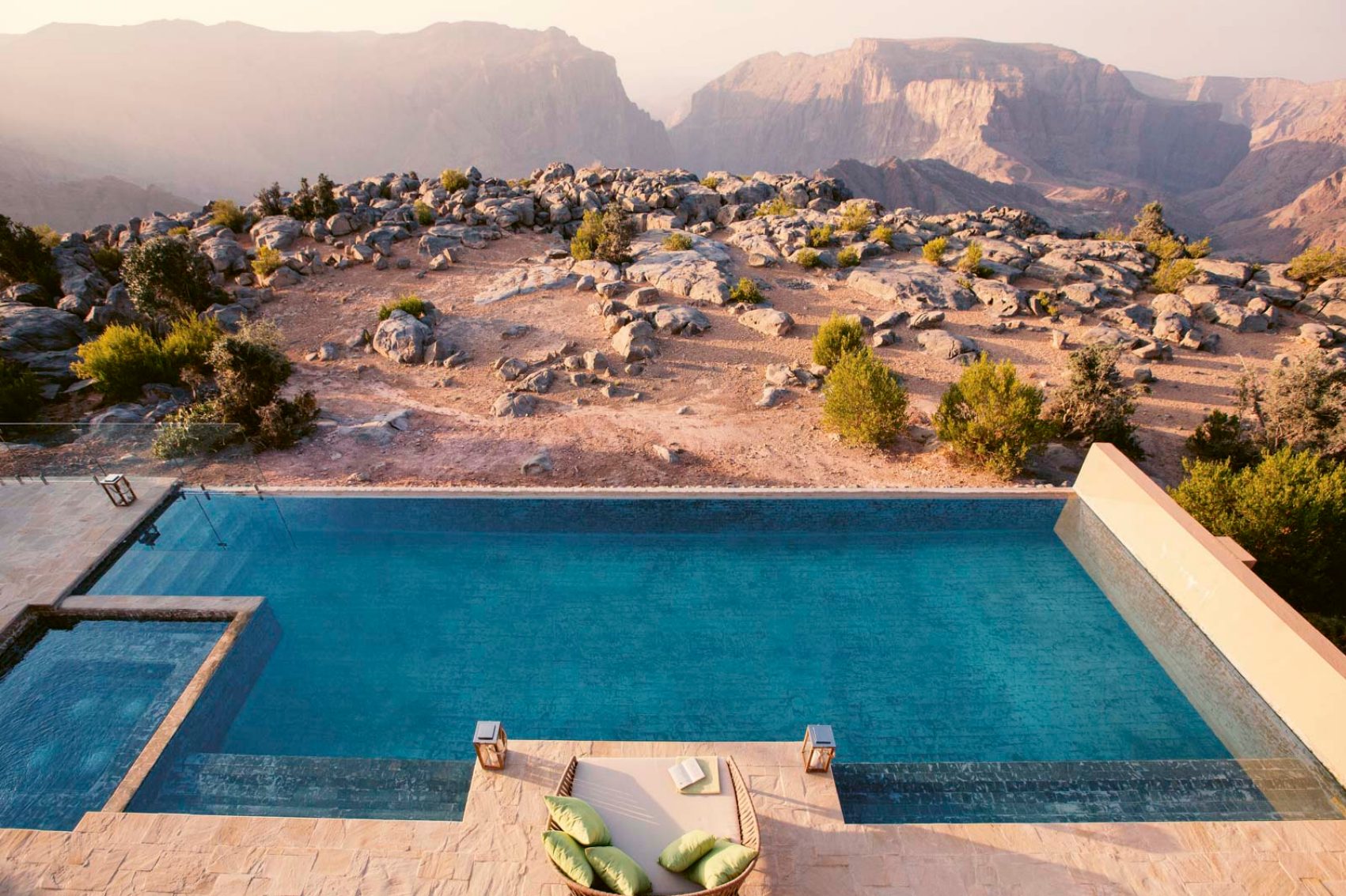 Swimming pool overlooking the desert