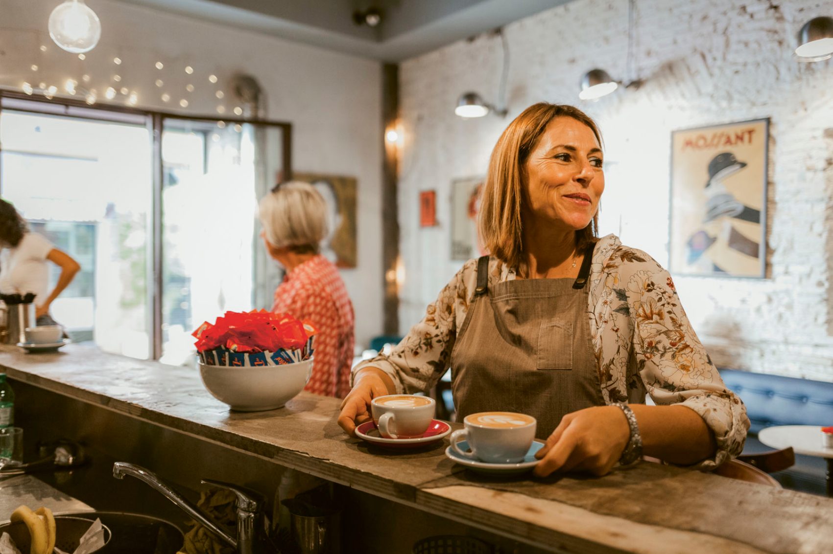 Barista at Barnum Cafe, Rome. Credit: Ulrich Sperl