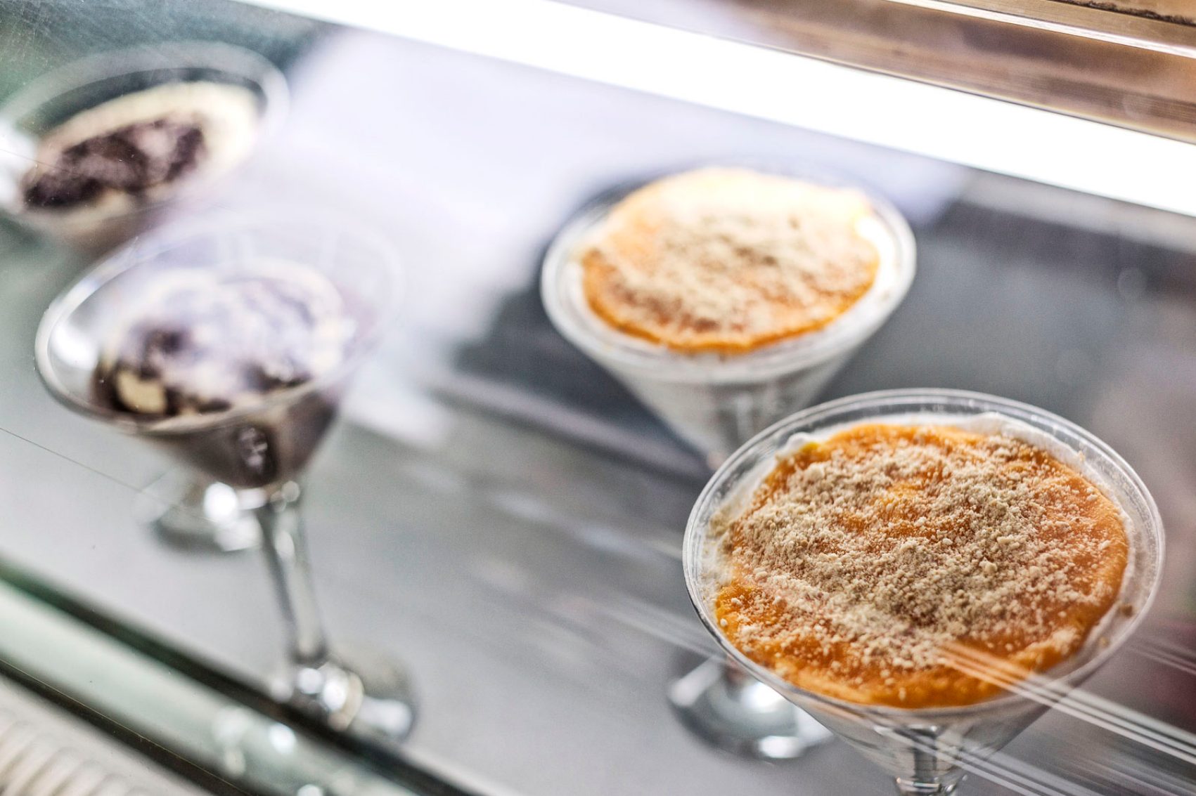 Serradura famous traditional Macau Portuguese pudding sweet whipped cream and biscuit dessert