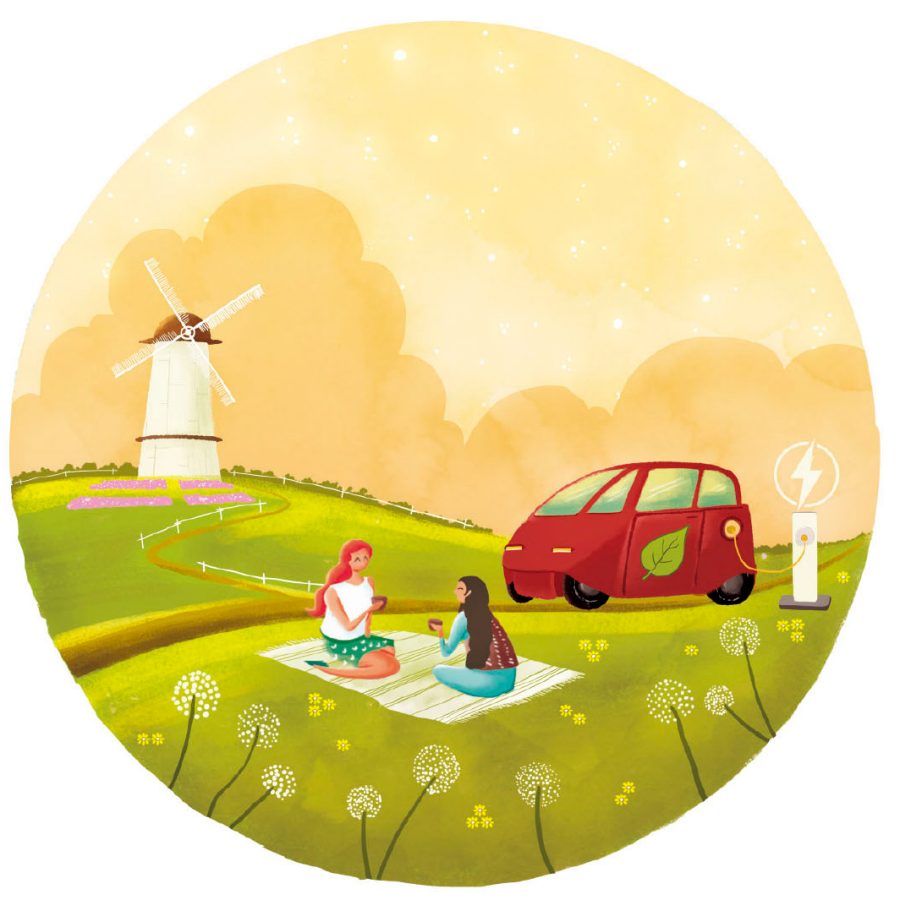 Rent an electric car