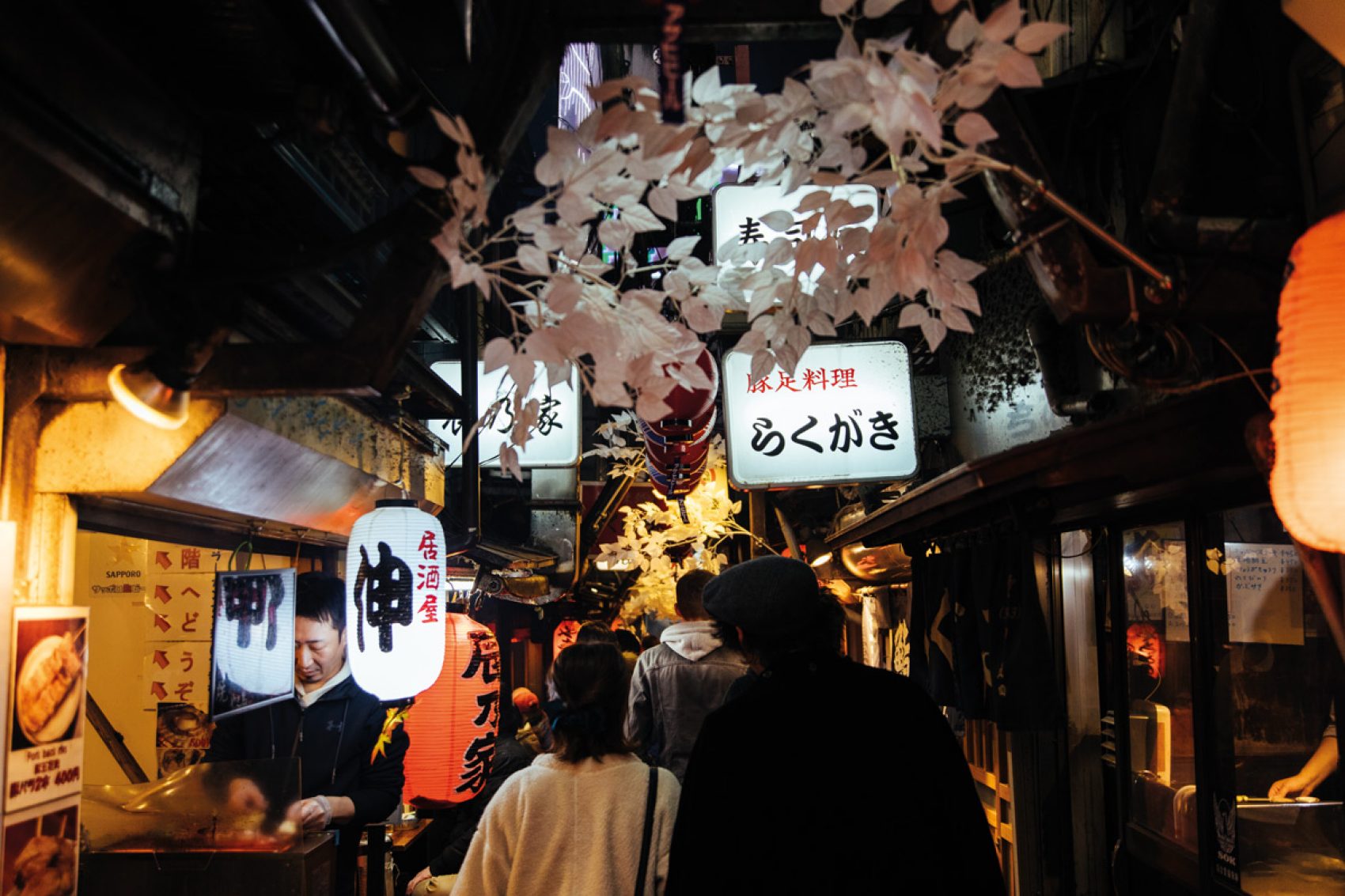 An alley full of bars in Tokyo