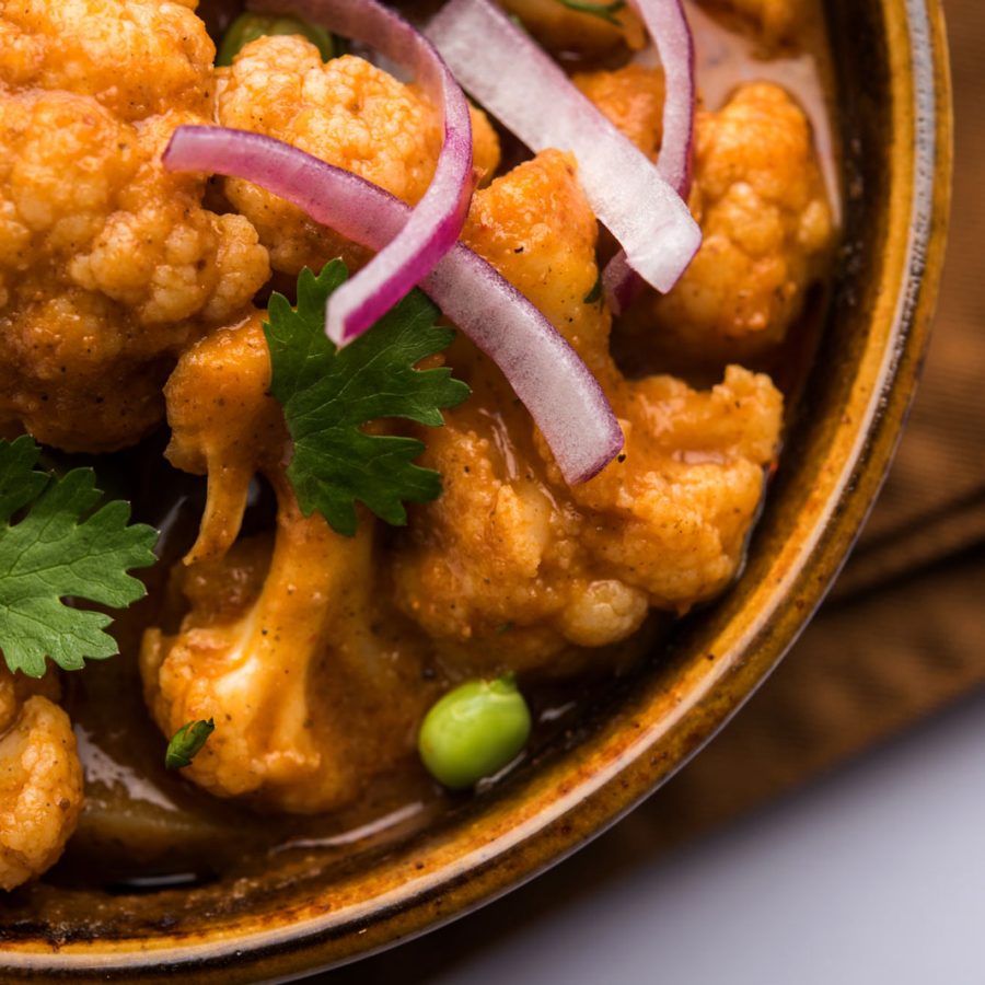 Aloo gobhi is a classic Indian vegetarian dish. Credit: Shutterstock