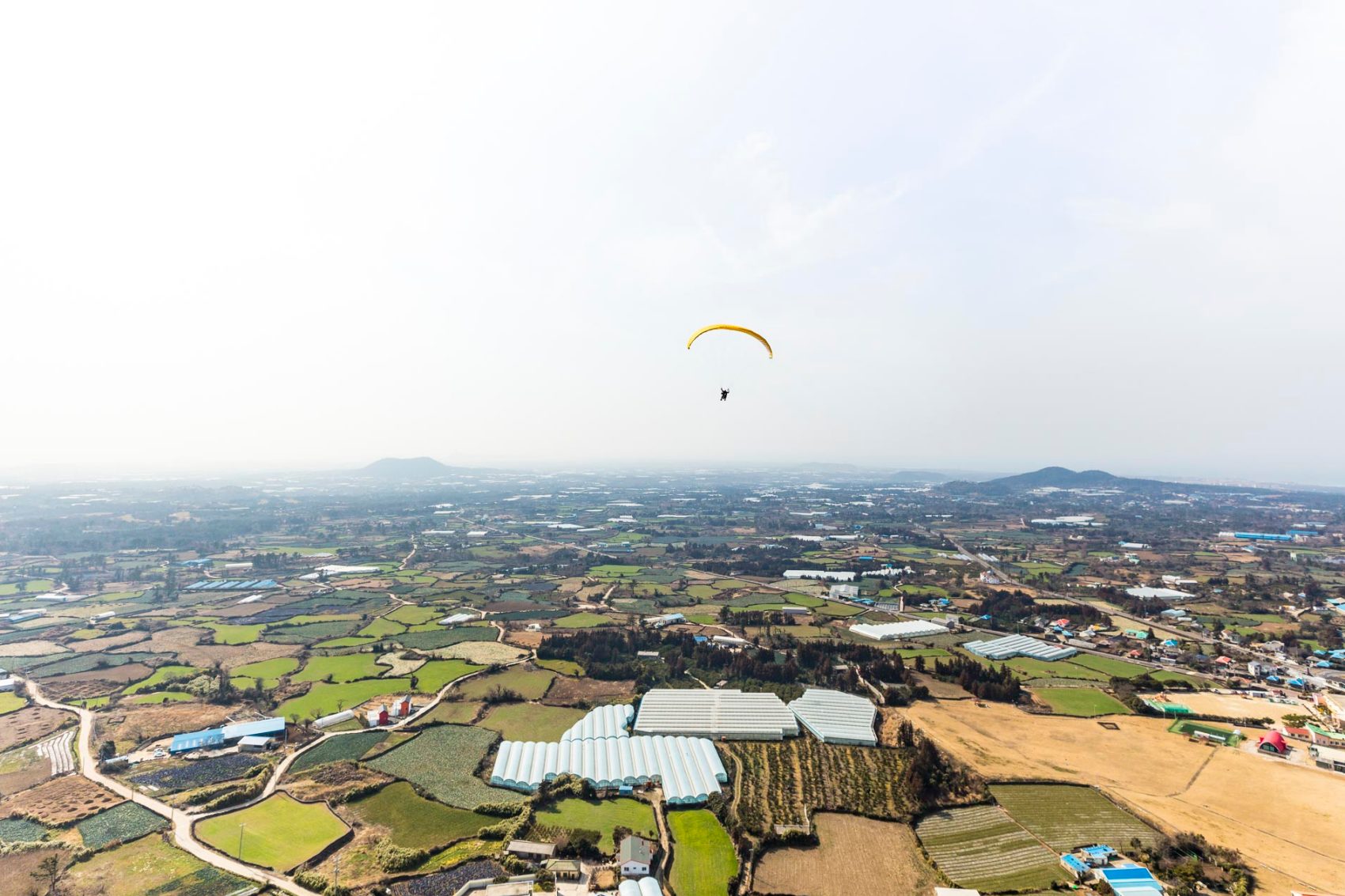 Paragliding in Jeju Island