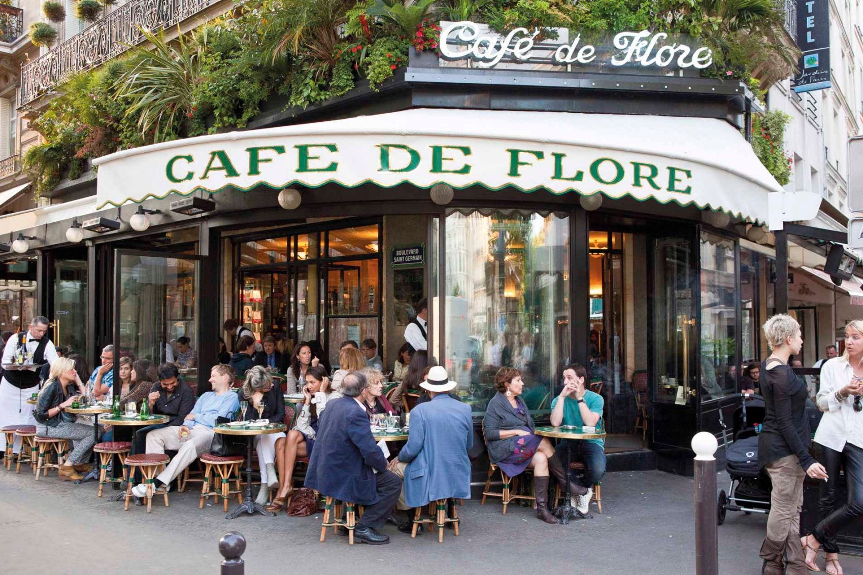 France, Paris, St Germain des Pres, the Cafe de Flore