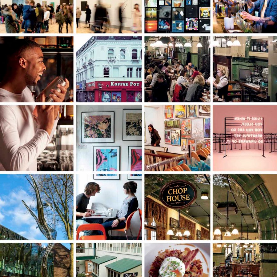 Collage of life in Manchester