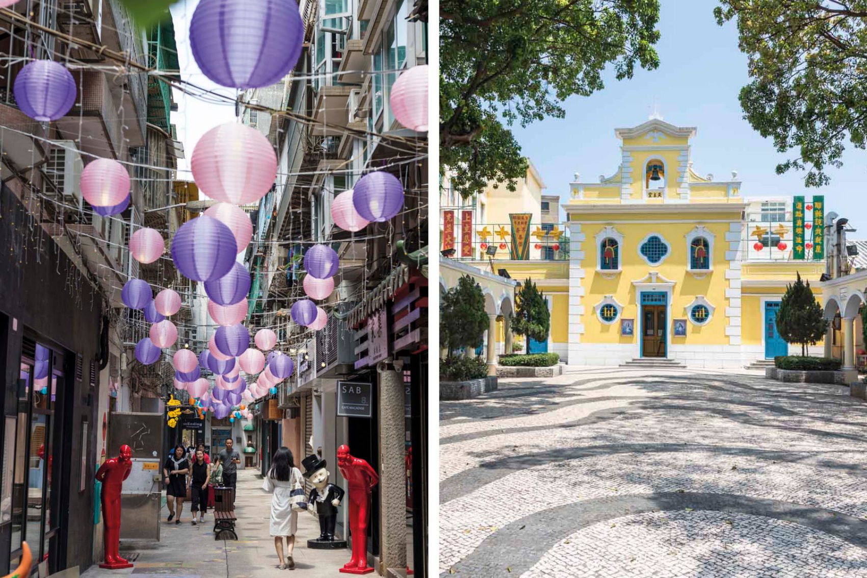 Rua de Nossa Senhora do Amparo and church of St. Francis Xavier