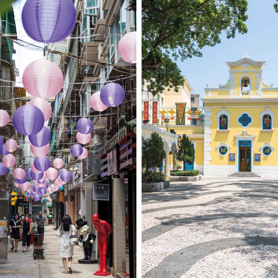 Rua de Nossa Senhora do Amparo and church of St. Francis Xavier