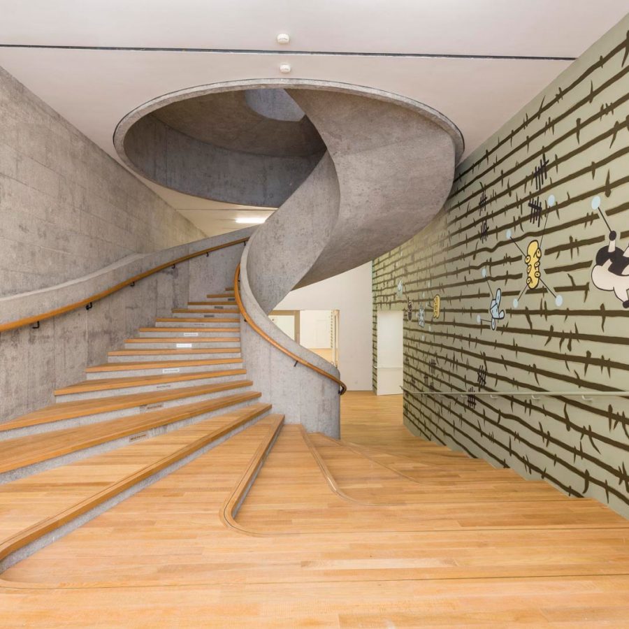 The spiral staircase at Tai Kwun