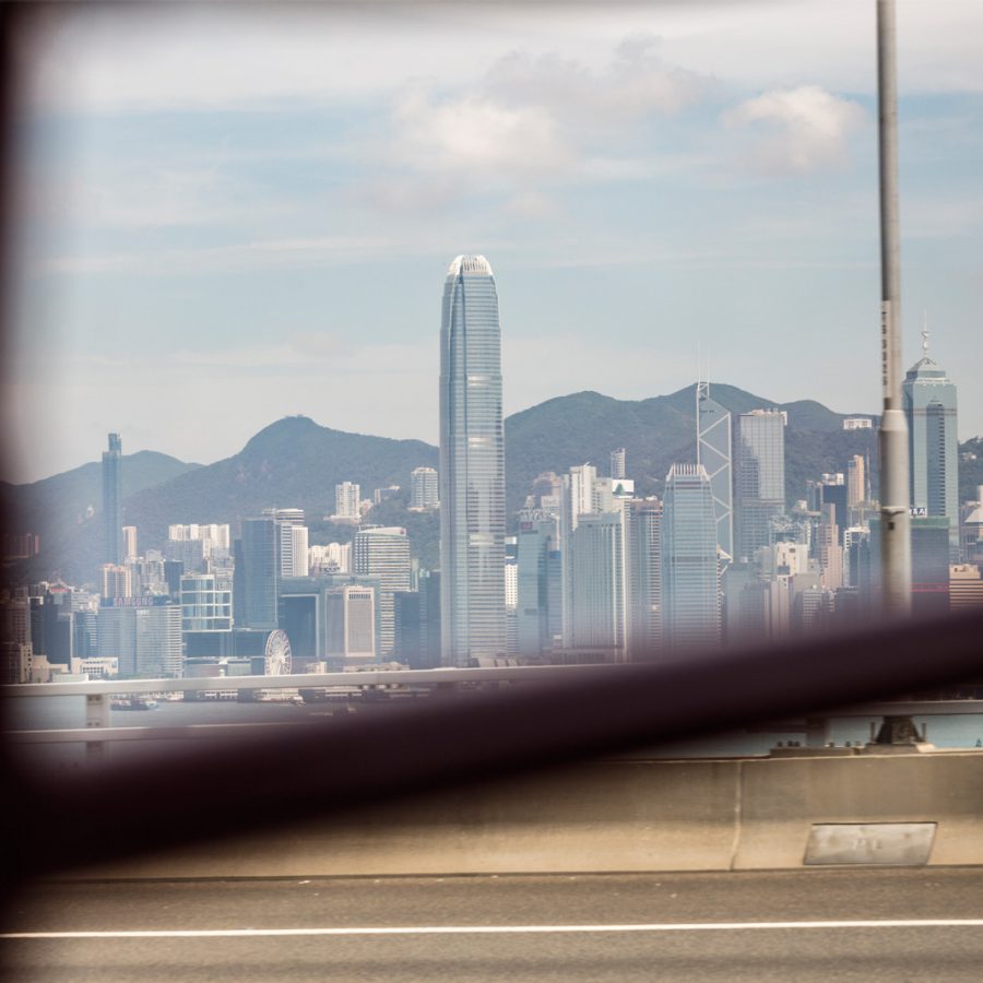 Hong Kong Island from the bus