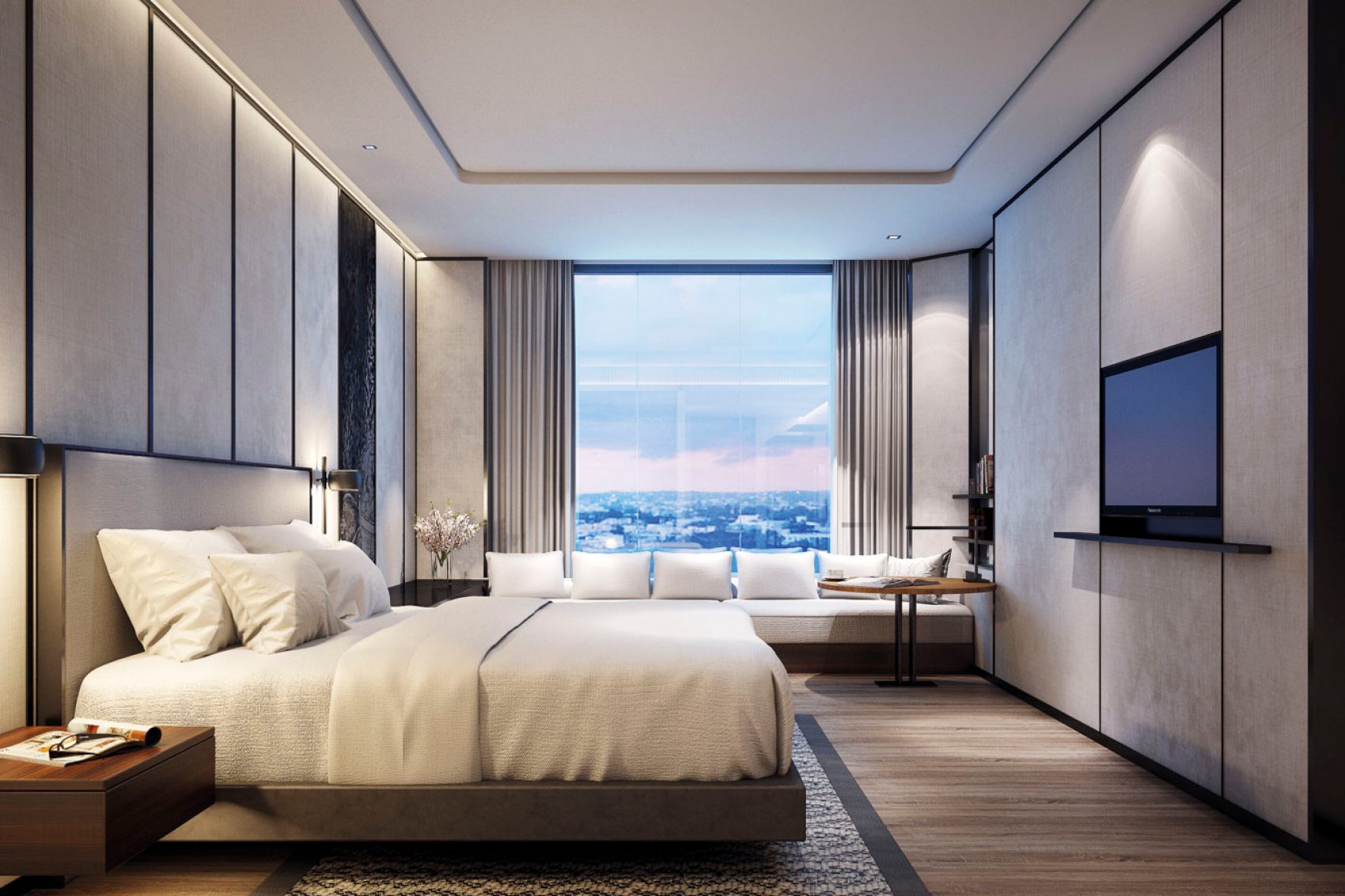 A room at the Bangkok Marriott Hotel The Surawongse