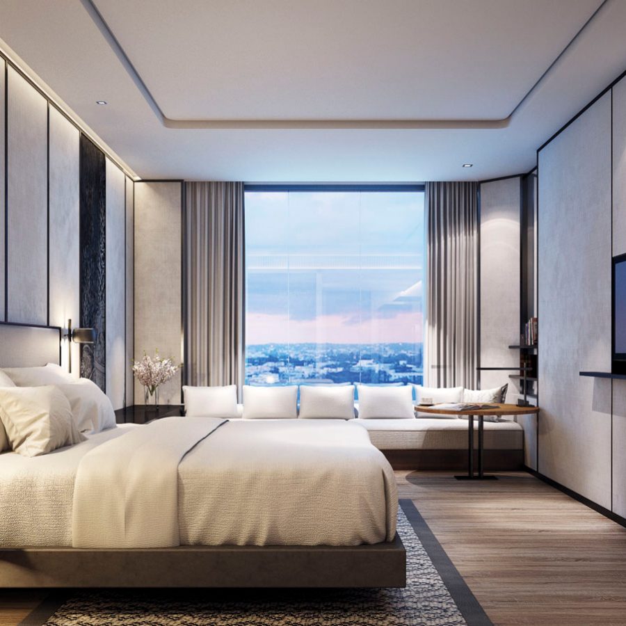 A room at the Bangkok Marriott Hotel The Surawongse