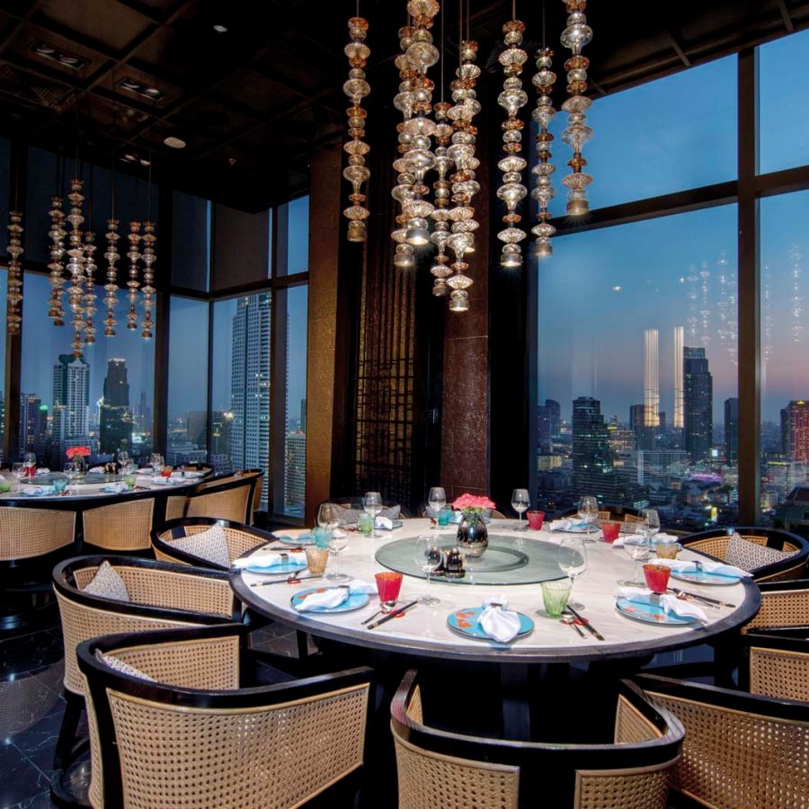 A restaurant at the Bangkok Marriott Hotel The Surawongse
