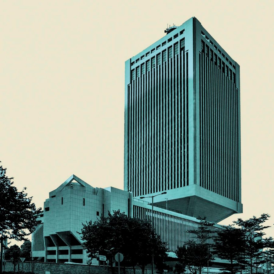 Chinese PLA building Hong Kong