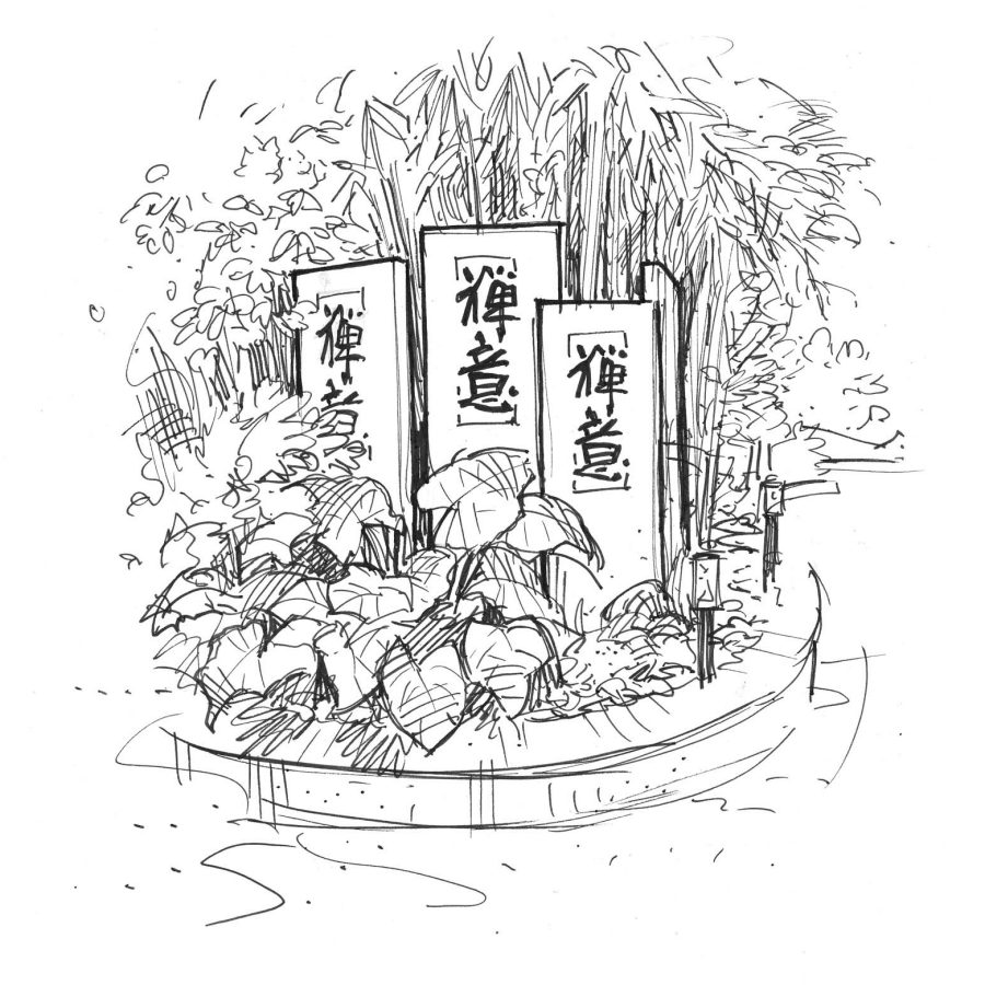 Bingsheng Zen Tea House, one of the best vegetarian restaurants in Guangzhou. Illustration: Nik Coole