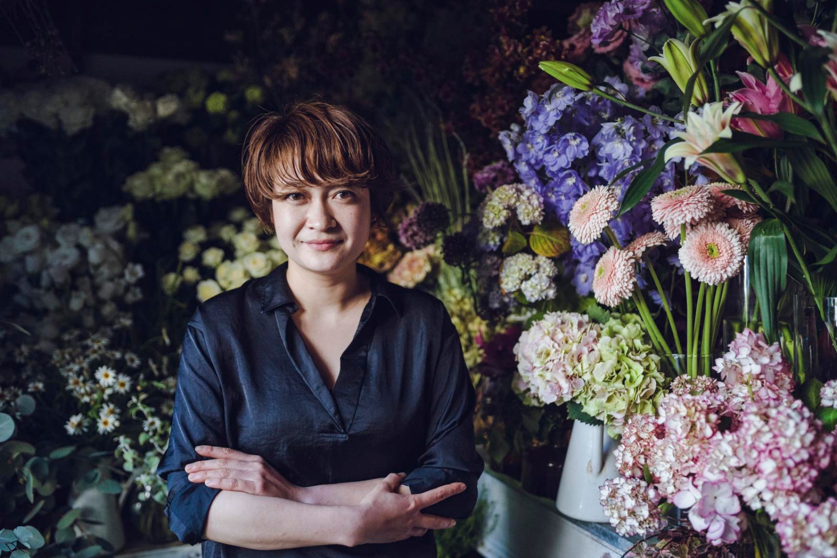 Yukari Tsukamoto of Lady Bugs flower shop, Tokyo