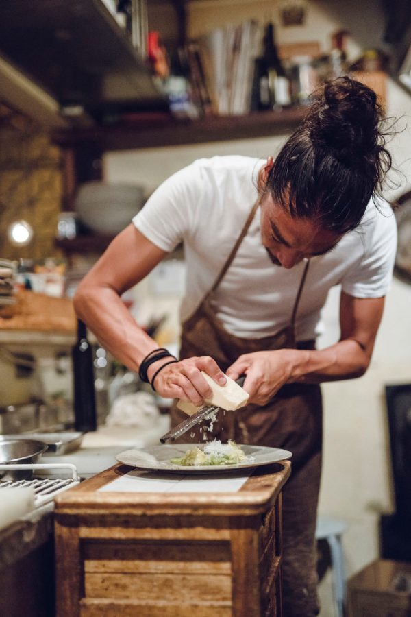 A chef in Kamiyama