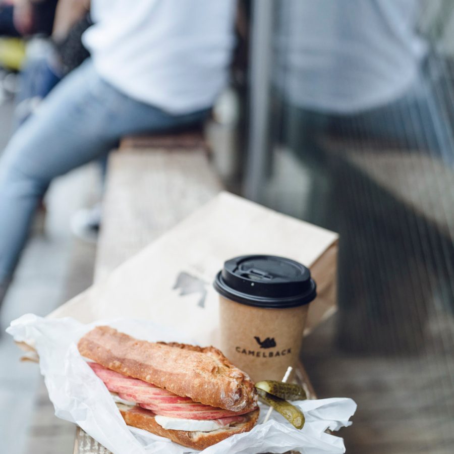 A coffee and sandwich from Camelback in Kamiyama, Tokyo
