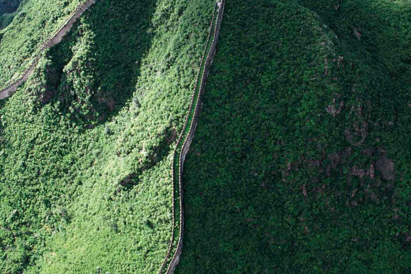 An aerial view of the Great Wall of China. Credit: View Stock / Getty Images