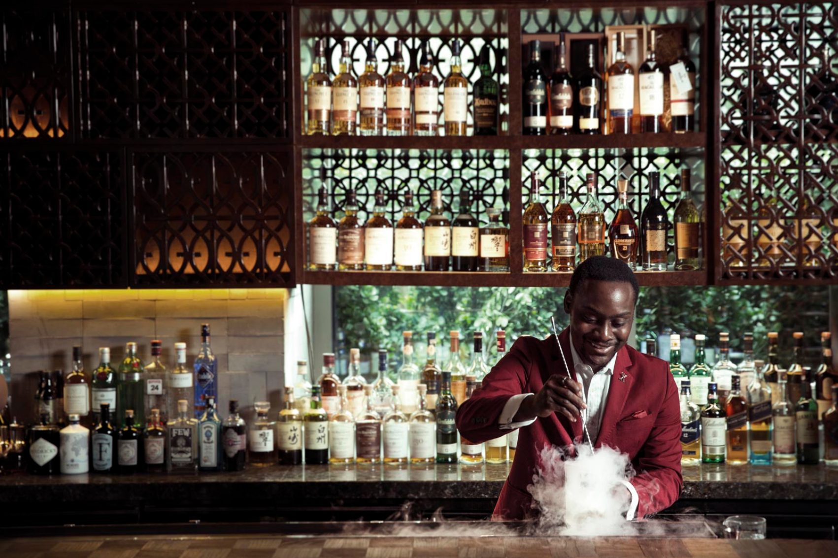 Keith Motsi, head bartender of Equis in Beijing. Credit: Chiara Ye