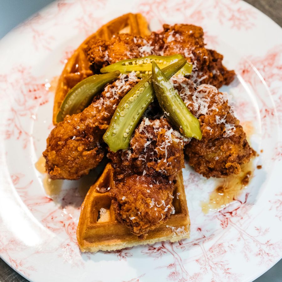 Chicken and waffles