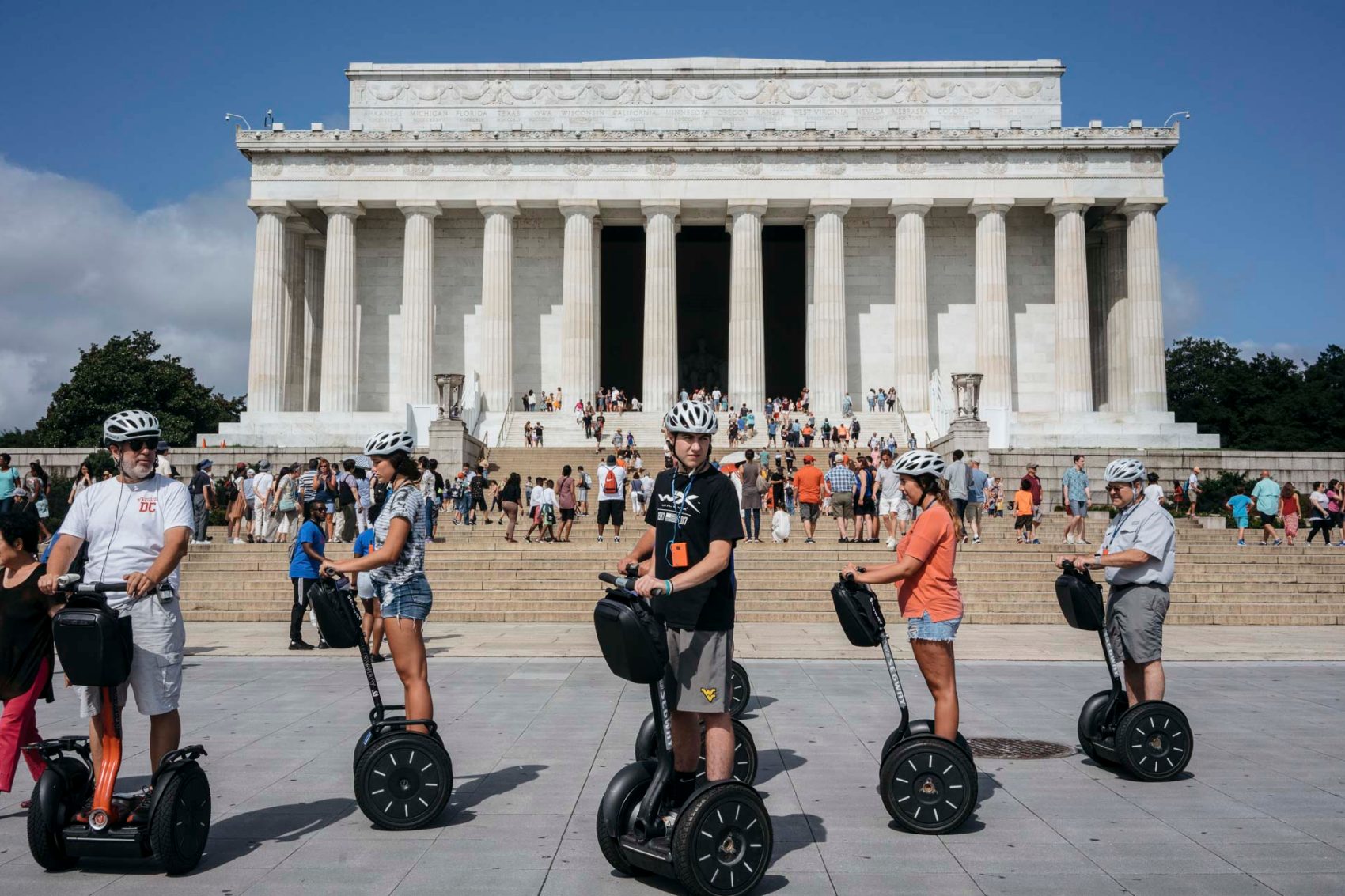Bike and Roll DC tour, Lincoln Memorial